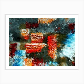 Acrylic Extruded Painting 123 Art Print