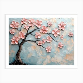 Background 3d Painting Pink 1 Art Print