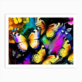 Butterfly Painting 9 Art Print