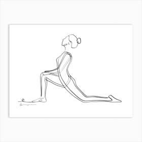Low Lunge Pose Complete Art Print