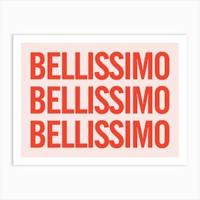Bellissimo Red - Pink And Red Art Print
