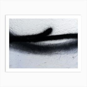 Black And White Abstract Painting 2 Art Print