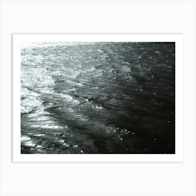 Choppy Water Seascape on The Serpentine, Hyde Park, London Art Print