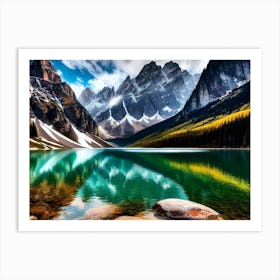 Mountain Lake 38 Art Print