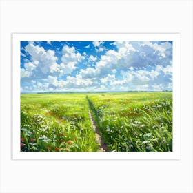 Path In The Meadow Art Print