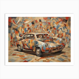 Car In A Mosaic Art Print