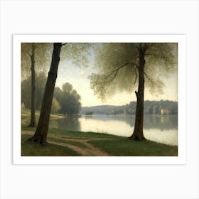 Walk By The Lake 1 Art Print