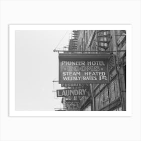 Signs In The Gateway District, Minneapolis, Minnesota By Russell Lee Art Print