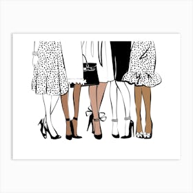 Girlfriends Art Print