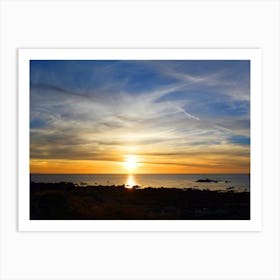 Sunset On The Beach Art Print