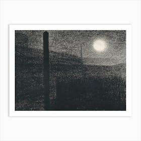 Courbevoie, Factories By Moonlight, Georges Seurat Art Print