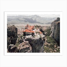 Meteora, Monestary Of Heights 3 Art Print