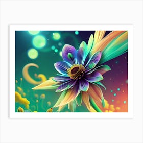 Colorful Flower Art Print