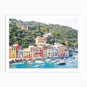 Colourful Portofino Art Print