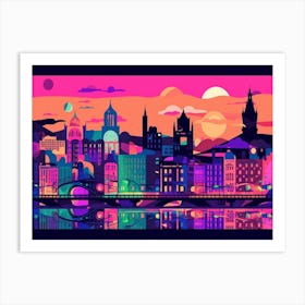 Budapest Skyline 3 Art Print