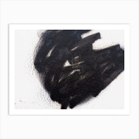 Black Paint On A Wall 3 Art Print