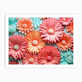 Gerbera Daisies Art Print