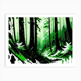 Green Forest 1 Art Print