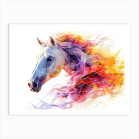 Horse Painting Art Print