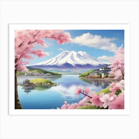 Cherry Blossoms In Japan 7 Art Print