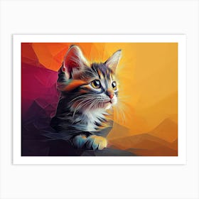 Cat Painting 2 Art Print