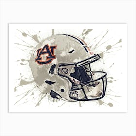 Auburn Tigers NCAA Helmet Poster Art Print