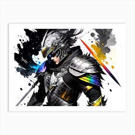 Knight In Shining Armor Art Print