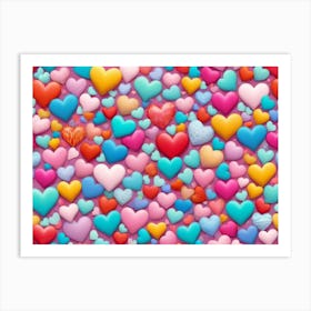 Many Hearts Art Print