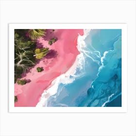 Pink Sand Beach 1 Art Print