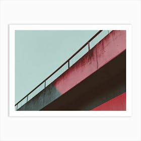 Bridge in Pink Art Print