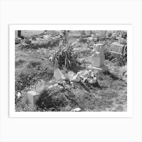 Mexican Grave, Raymondville, Texas By Russell Lee 1 Art Print