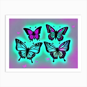 Butterflies In The Sky 43 Art Print