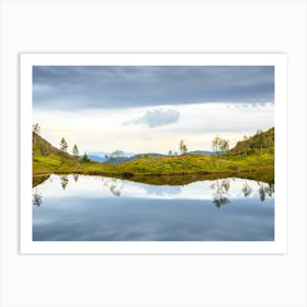 Mountains In Norway Art Print