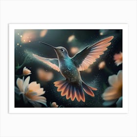 Hummingbird In Flight Art Print