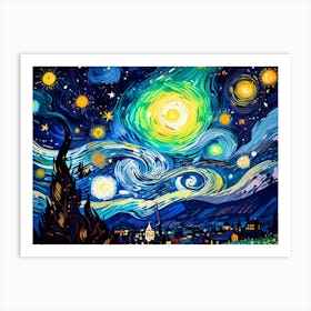 Starry Night 74 Art Print