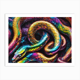 Rainbow Snakes 1 Art Print