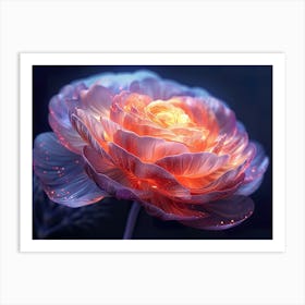 Flower In The Dark 1 Art Print