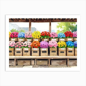 Flower Shop Art Print