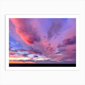 Sunset Over The Ocean in Iceland (Iceland Series) Art Print