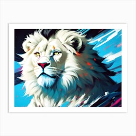 Lion art 74 Art Print
