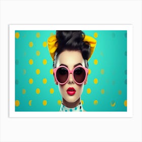 Polka Dot Girl 1 Art Print