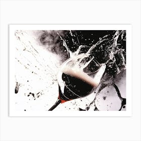 Splash Of Wine Art Print