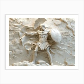 Spartan Statue Art Print