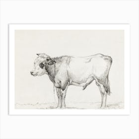 Standing Young Bull, Jean Bernard Art Print