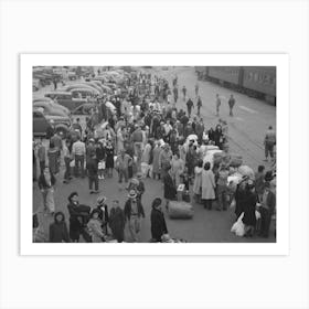 Los Angeles, California, The Evacuation Of The Japanese Americans From West Coast Areas Under U S Army War 2 Art Print
