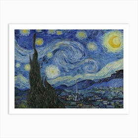 Vincent Van Gogh, The Starry Night, 1889. Art Print