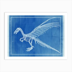Archaeopteryx Dinosaur Skeleton 2 Art Print