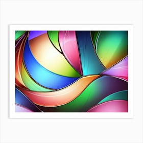 Abstract Colorful Background Art Print