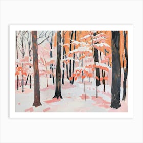 Snowy Forest 1 Art Print