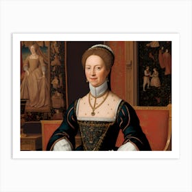 Anne Of Cleves Grace and Grandeur: A Renaissance Lady Art Print